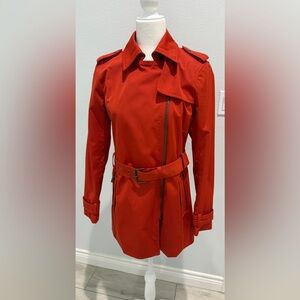 NWT size small Women’s Coral fall Michael Kors Vibrant Rain/ Trench Coat